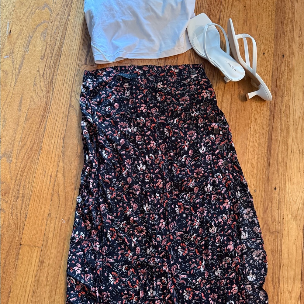 Sanctuary Floral Black Skirt